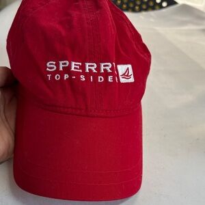 Sperry Top-sider Red Material tag missing Sailing Cap One Size